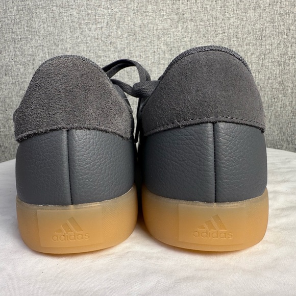 Adidas Charcoal Gray Gum Sole Low Laceup VL COURT Shoes 3.0 Sneakers Size 11 NEW - Picture 6 of 8